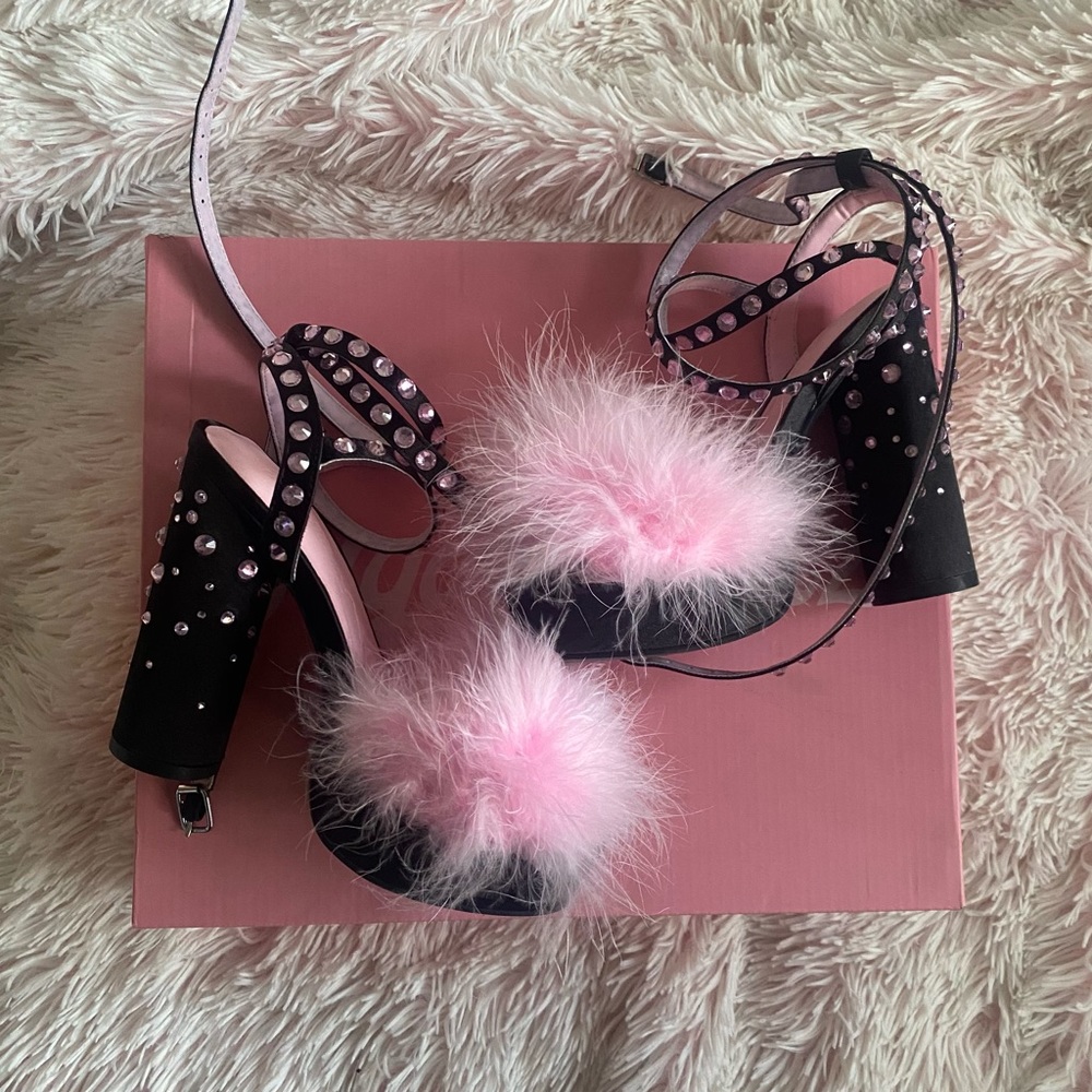 Sugar Thrillz Night Boudoir Baby Fluffy Heels
